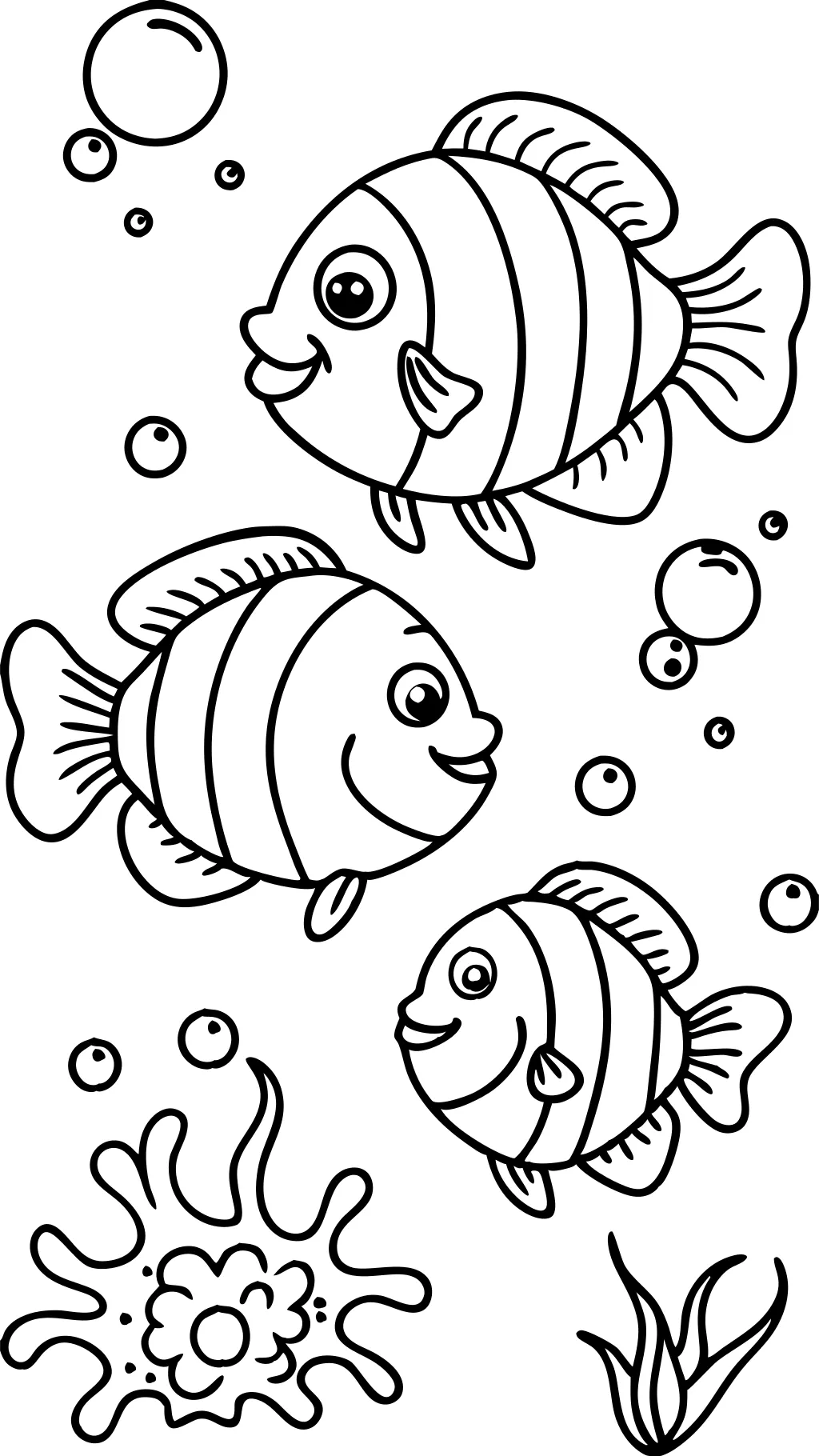 printable coloring pages of fish